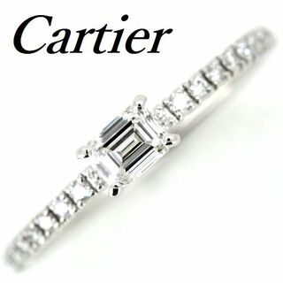 カルティエ(Cartier)のエタンセル ドゥ カルティエ エメラルドカット ダイヤモンド K18WG ♯46(リング(指輪))