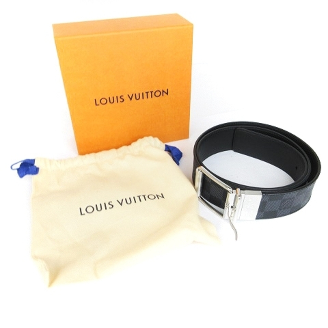 LOUIS VUITTON(ルイヴィトン)のルイヴィトン 美品 ダミエ グラフィット サンチュール ベルト 黒 100/40 メンズのファッション小物(ベルト)の商品写真