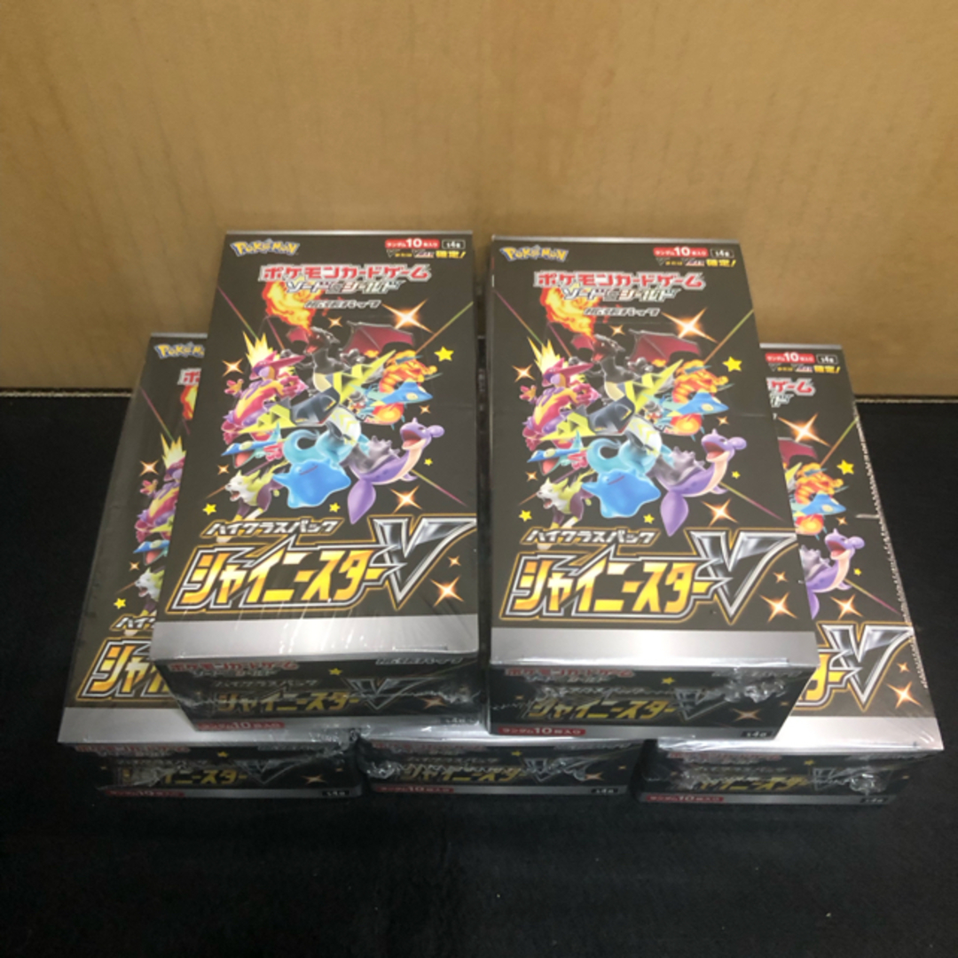 ポケモン　シャイニースターv box 未開封シュリンク付き　5box