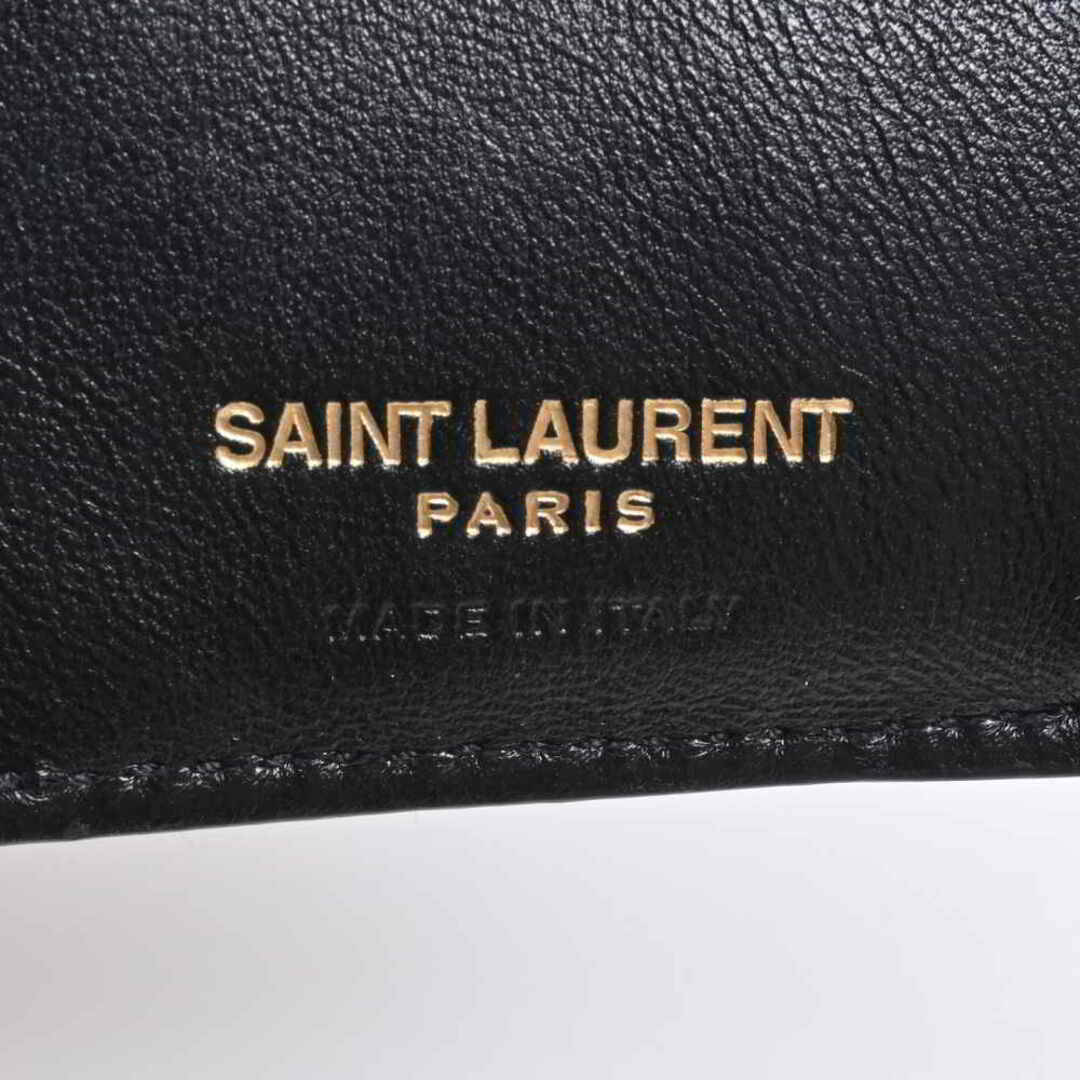 SAINT LAURENT サンローラン レザー モノグラム タイニーウォレット 三