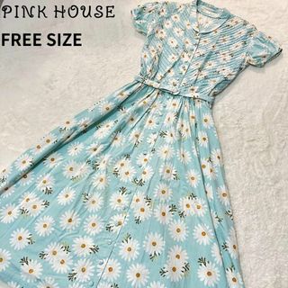 金子功　カネコイサオ　PINK HOUSE　ピンクハウス　ロングワンピース　花柄