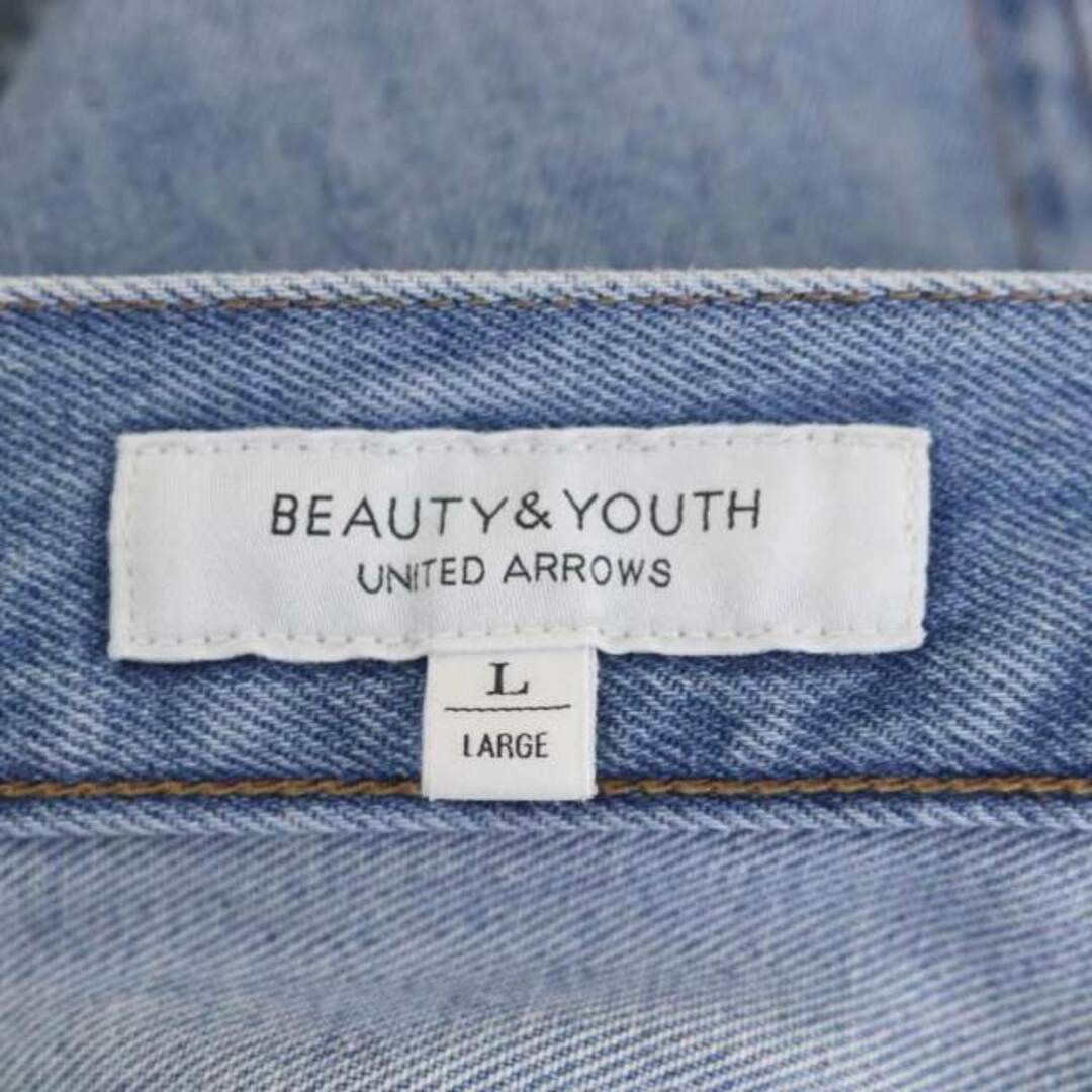 BEAUTY&YOUTH UNITED ARROWS(ビューティアンドユースユナイテッドアローズ)のビューティー&ユース テーパードデニムパンツ ジーンズ L 青 ブルー レディースのパンツ(デニム/ジーンズ)の商品写真