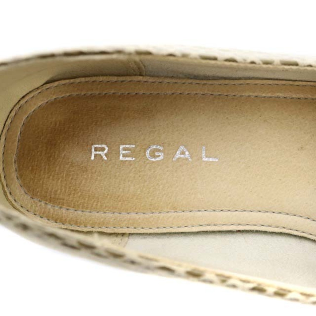 REGAL(リーガル)のリーガル REGAL ローファー スクエアトゥ 23.5cm ベージュ ■OS レディースの靴/シューズ(ローファー/革靴)の商品写真