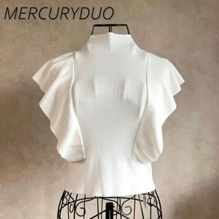 マーキュリーデュオ(MERCURYDUO)の【新品未使用タグ付き】マーキュリーデュオ　半袖ニット(Tシャツ(半袖/袖なし))