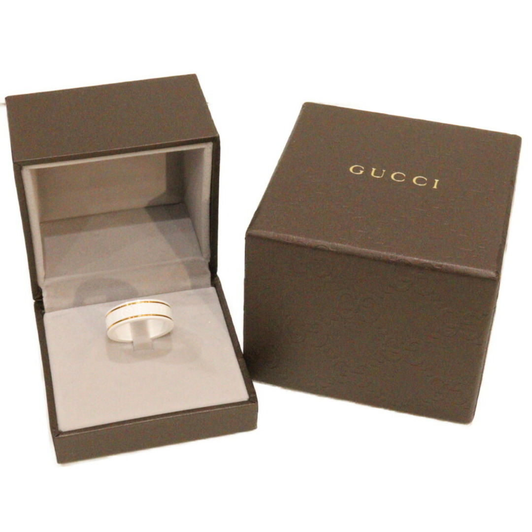 箱あり】GUCCI グッチ アイコン イエローゴールド ホワイトジルコニア