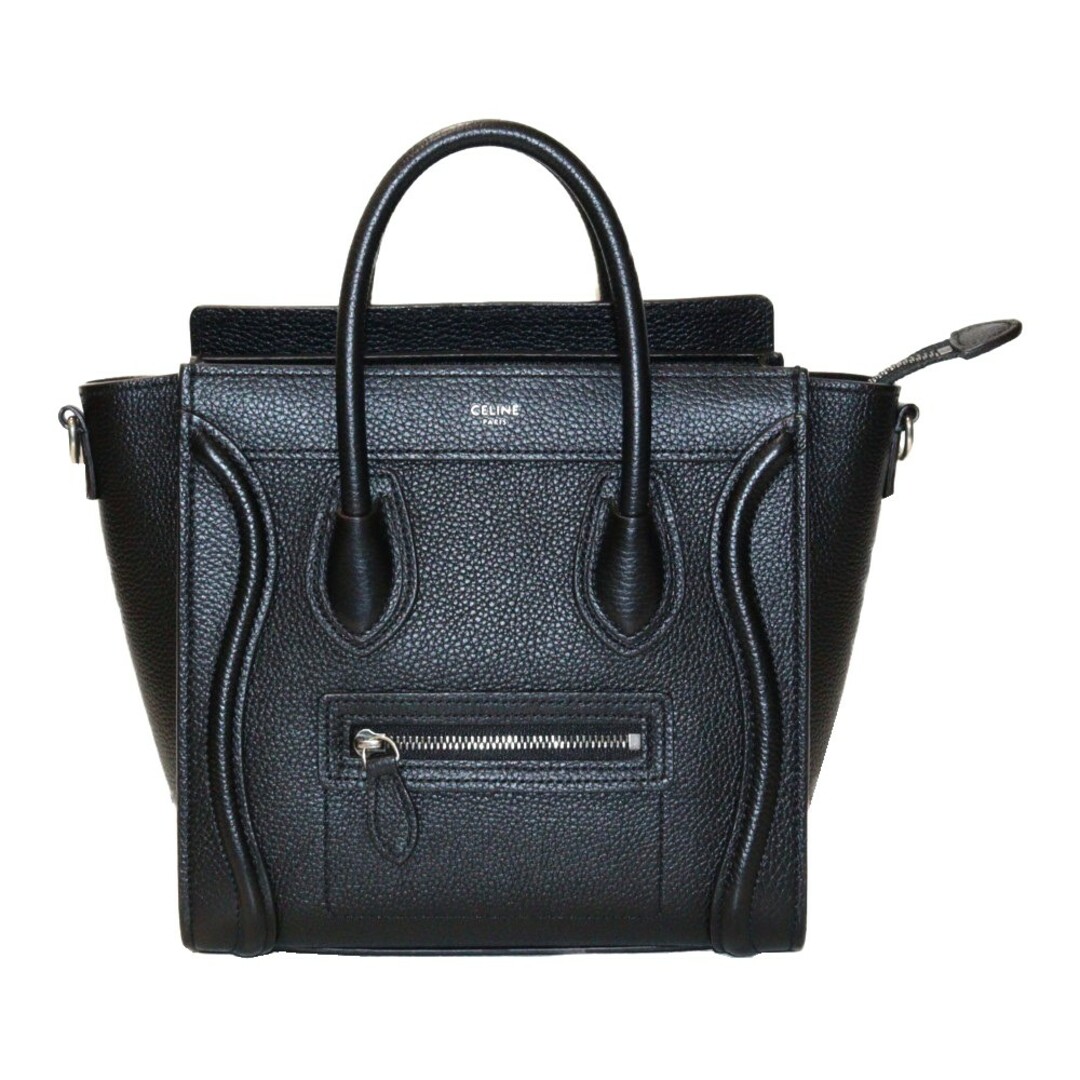 CELINE ラゲージ ナノ ショッパー ブラック レザー レディース ウィメンズ ブランド 人気 定番 ハンドバッグ ショルダー 2WAY松前R56号店ハンドバッグ