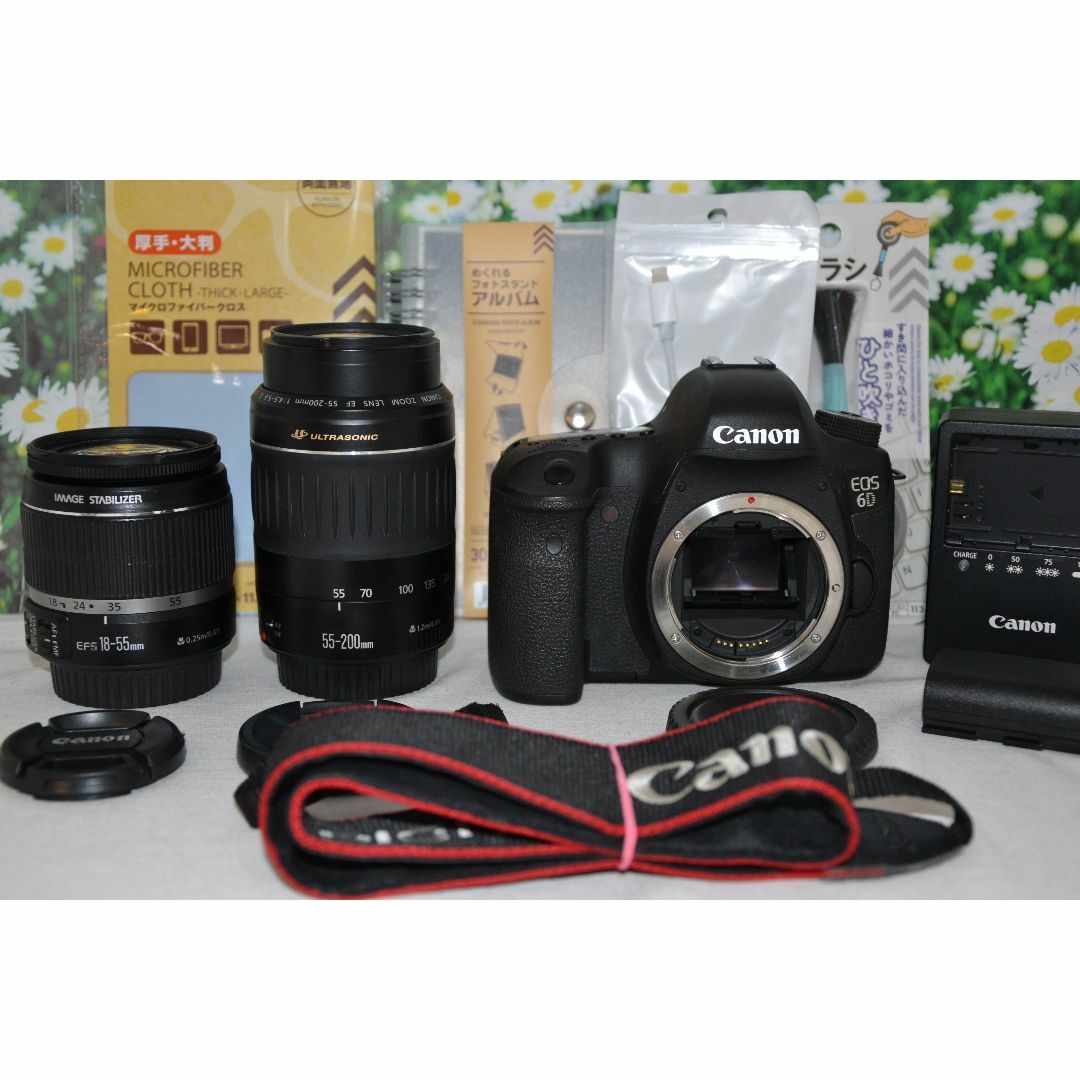 ❤極美品❤Canon❤一眼レフカメラ フルサイズ 6D ダブルレンズ