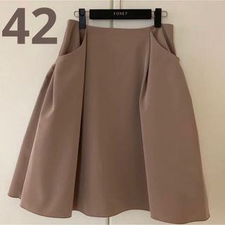 新品未使用品♪FOXEYシルクグログランスカート42