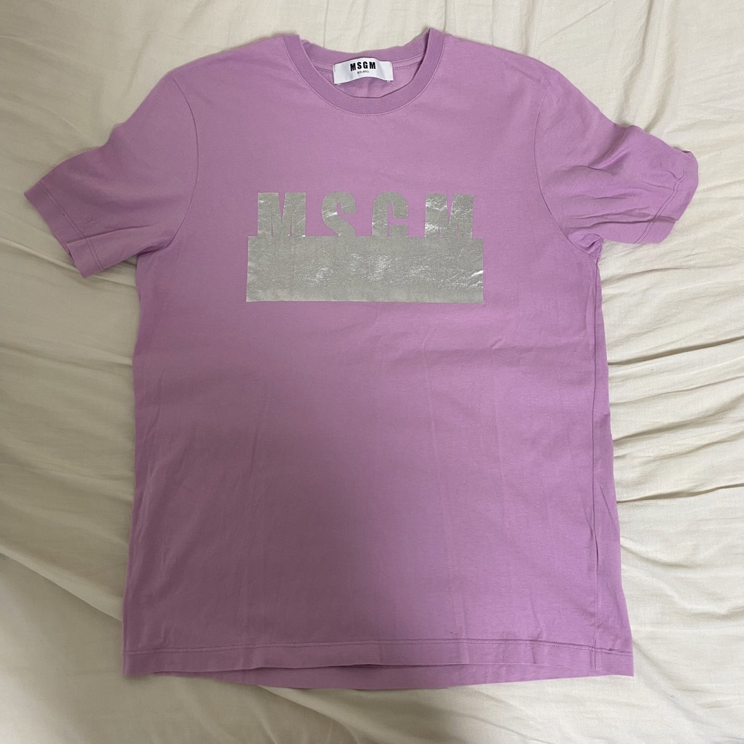 MSGM(エムエスジイエム)のmsgm tシャツ　シルバーロゴ レディースのトップス(Tシャツ(半袖/袖なし))の商品写真