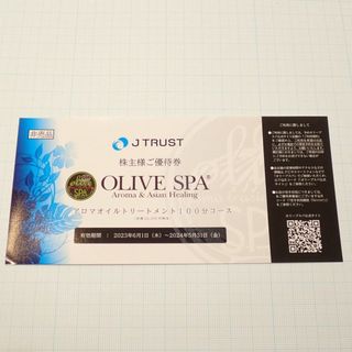 OLIVE SPA オリーブスパ Jトラスト オリーブスパ株主優待チケット１枚　(その他)