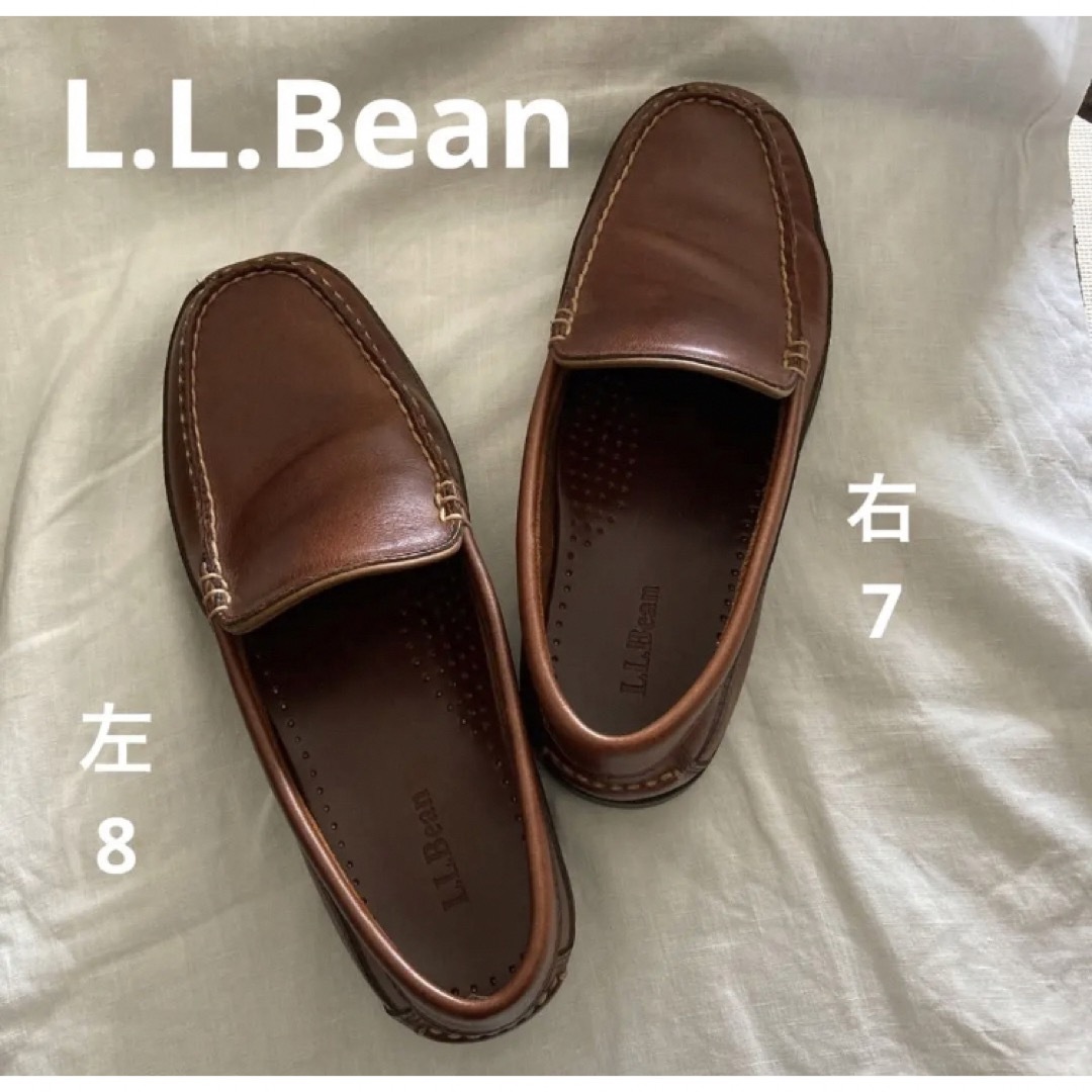 L.L.Bean(エルエルビーン)の【美品】 l.l.beanエルエルビーン 革靴　シューズ　メンズ　ブラウン メンズの靴/シューズ(スリッポン/モカシン)の商品写真