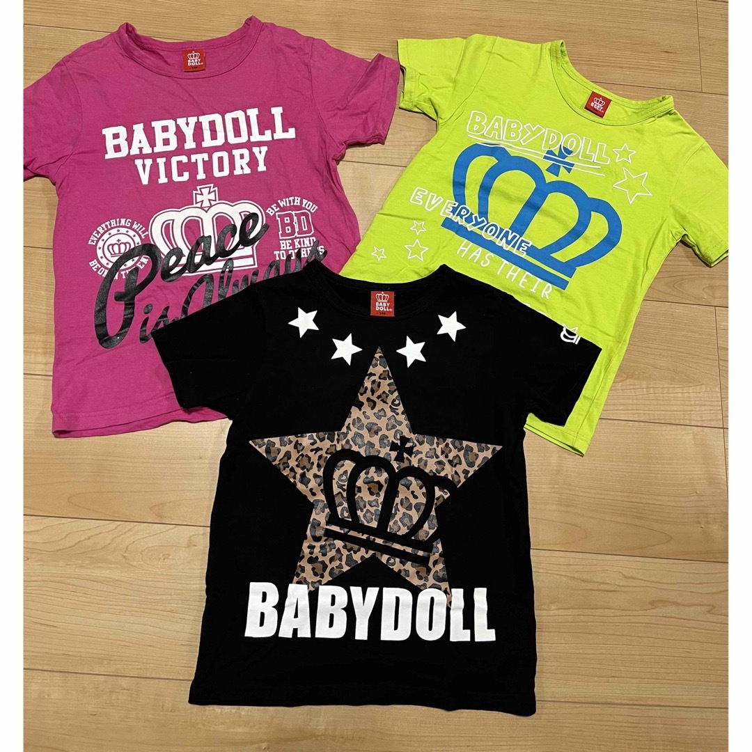 【タグ付き新品未使用】BABYDOLL ベビードール Tシャツ 3セット