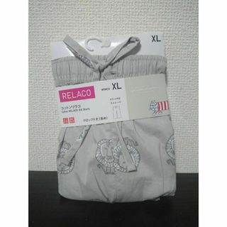 ユニクロ(UNIQLO)のユニクロ リラコ リサラーソン XL ライトグレー コットンリラコ ルームパンツ(ルームウェア)