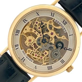 ブレゲ(Breguet)の　ブレゲ Breguet クラシック BA5135/10/286 K18YG/革ベルト(社外品)(バックル純正品) 自動巻き メンズ 腕時計(その他)