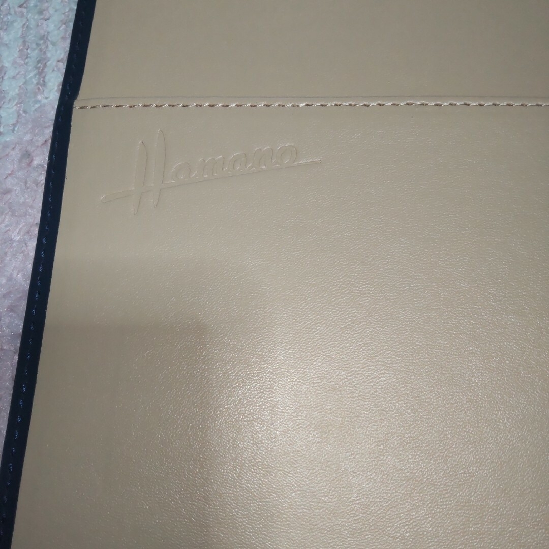 濱野皮革工藝/HAMANO(ハマノヒカクコウゲイ)の新品未使用ジブラルタ生命＆Hamano　天然皮革A4レザーファイル インテリア/住まい/日用品の文房具(ファイル/バインダー)の商品写真