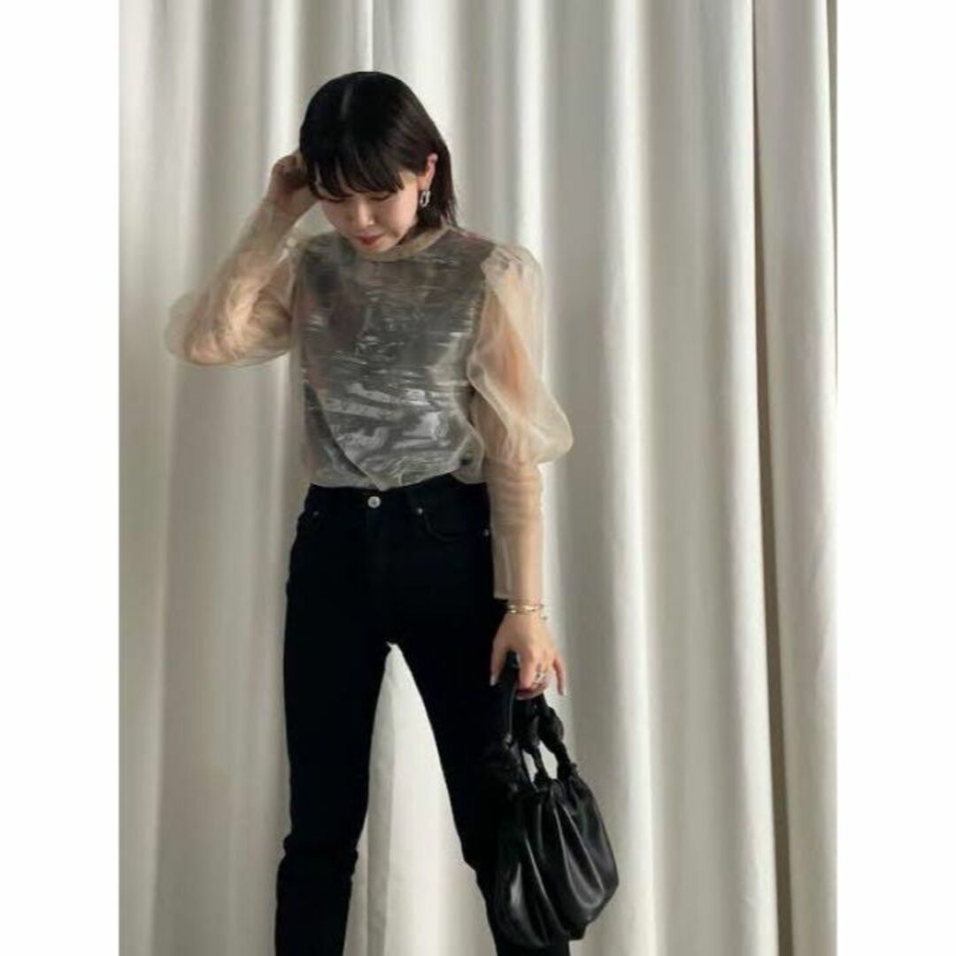 AMERI MEDI TRANSLUCENT SHEER TOP アメリ