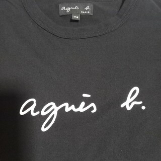 アニエスベー(agnes b.)のagnes b.　アニエスベー　ロゴTシャツ　ブラック　T3(Tシャツ(半袖/袖なし))