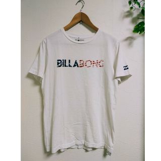 ビラボン(billabong)のUSED☆BILLABONG ビラボン ロゴ Tシャツ ホワイトS(Tシャツ/カットソー(半袖/袖なし))