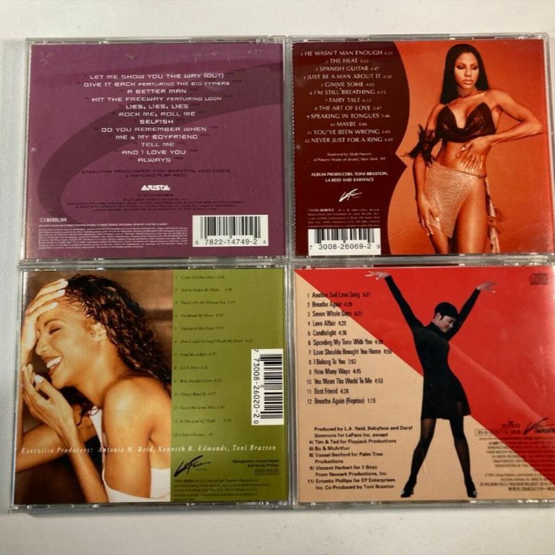 W7111 トニー・ブラクストン CD アルバム 4枚セット エンタメ/ホビーのCD(ポップス/ロック(洋楽))の商品写真
