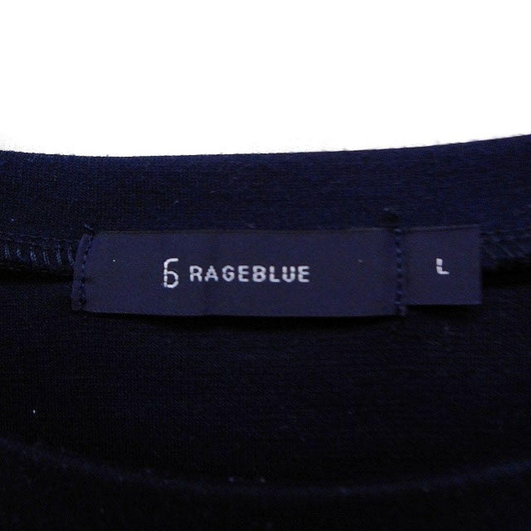 RAGEBLUE(レイジブルー)のレイジブルー RAGEBLUE 異素材切替 半袖 Tシャツ カットソー 丸首 L メンズのトップス(Tシャツ/カットソー(半袖/袖なし))の商品写真