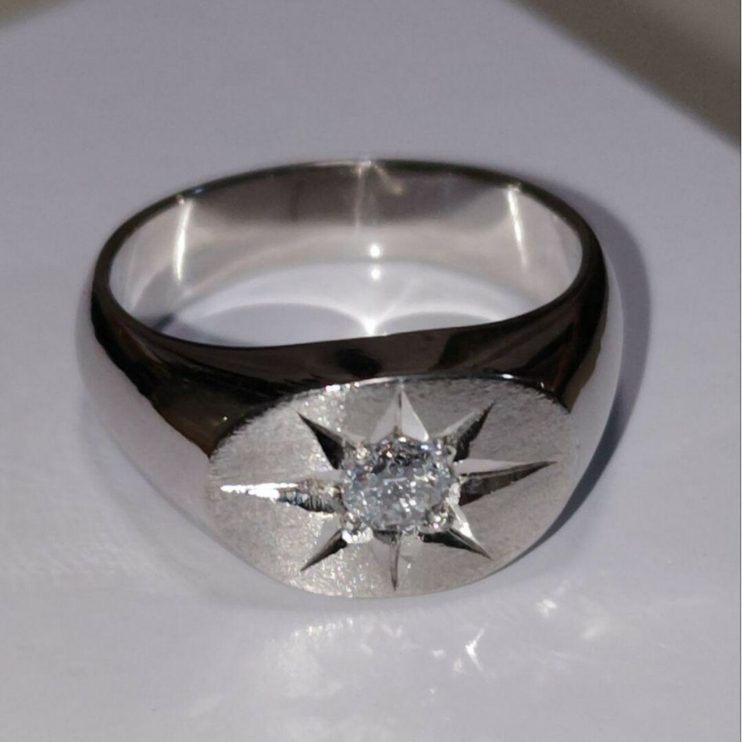 むぎぃ様専用✨鑑別書付✨Pt900 印台 0.21ct ダイヤモンドの通販 by