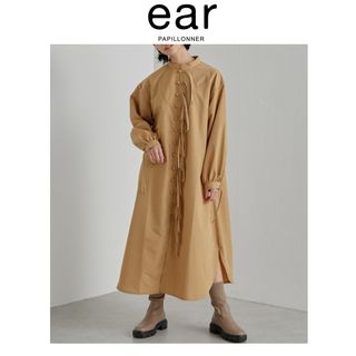 イアパピヨネ(ear PAPILLONNER)のイア　パピヨネ　スミスタイル　フリンジシャツワンピース　SUM1STYLE(ロングワンピース/マキシワンピース)