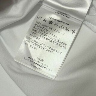 【新品 パリ直営店購入】MONCLER フェルト ロゴ Tシャツ XLサイズ 白