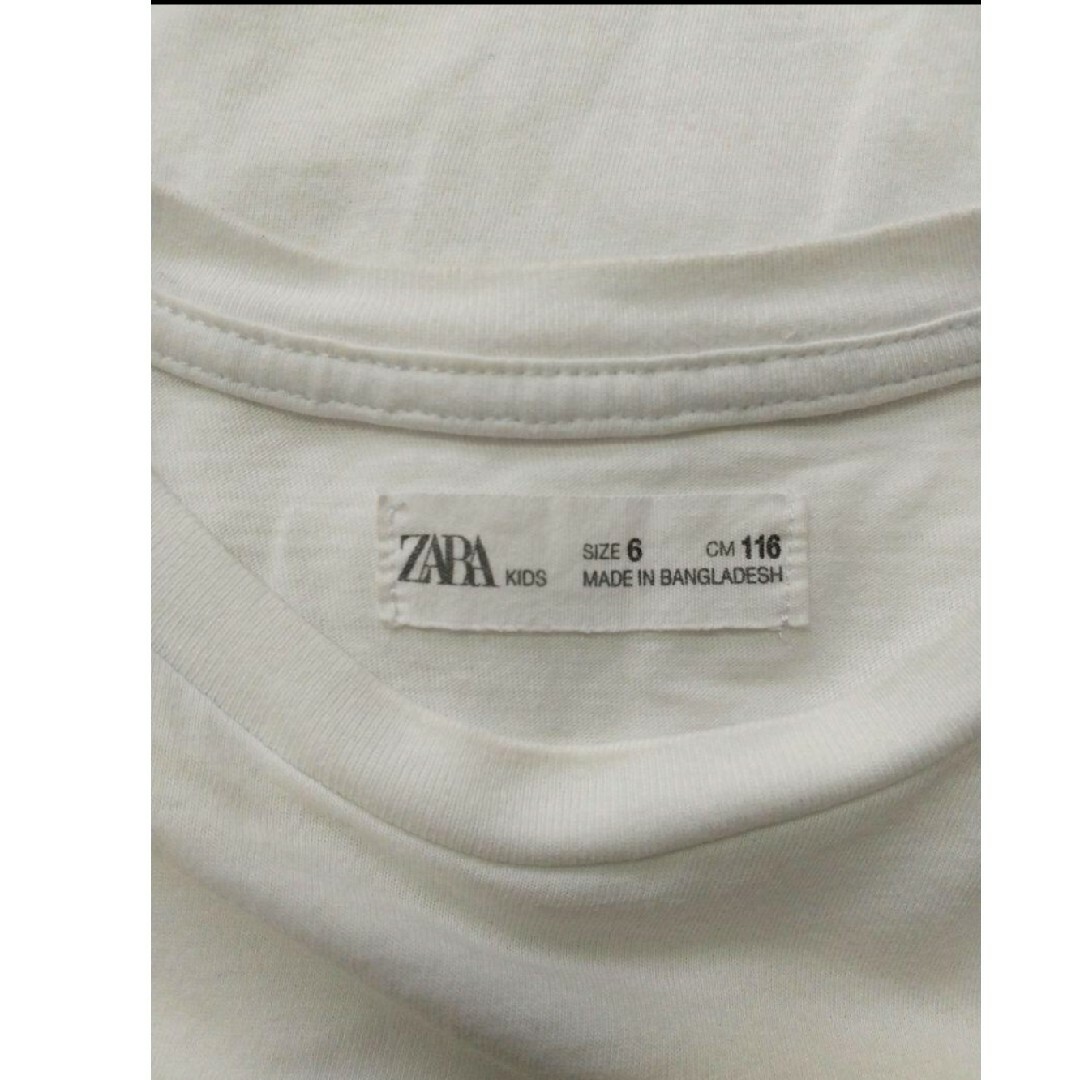 ZARA KIDS(ザラキッズ)のZARA 116 サッカーTシャツ キッズ/ベビー/マタニティのキッズ服男の子用(90cm~)(Tシャツ/カットソー)の商品写真