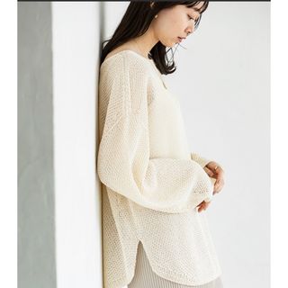 Noble - Noble今期 ペーパーヤーンカノコ Back Vプルオーバーの通販 by