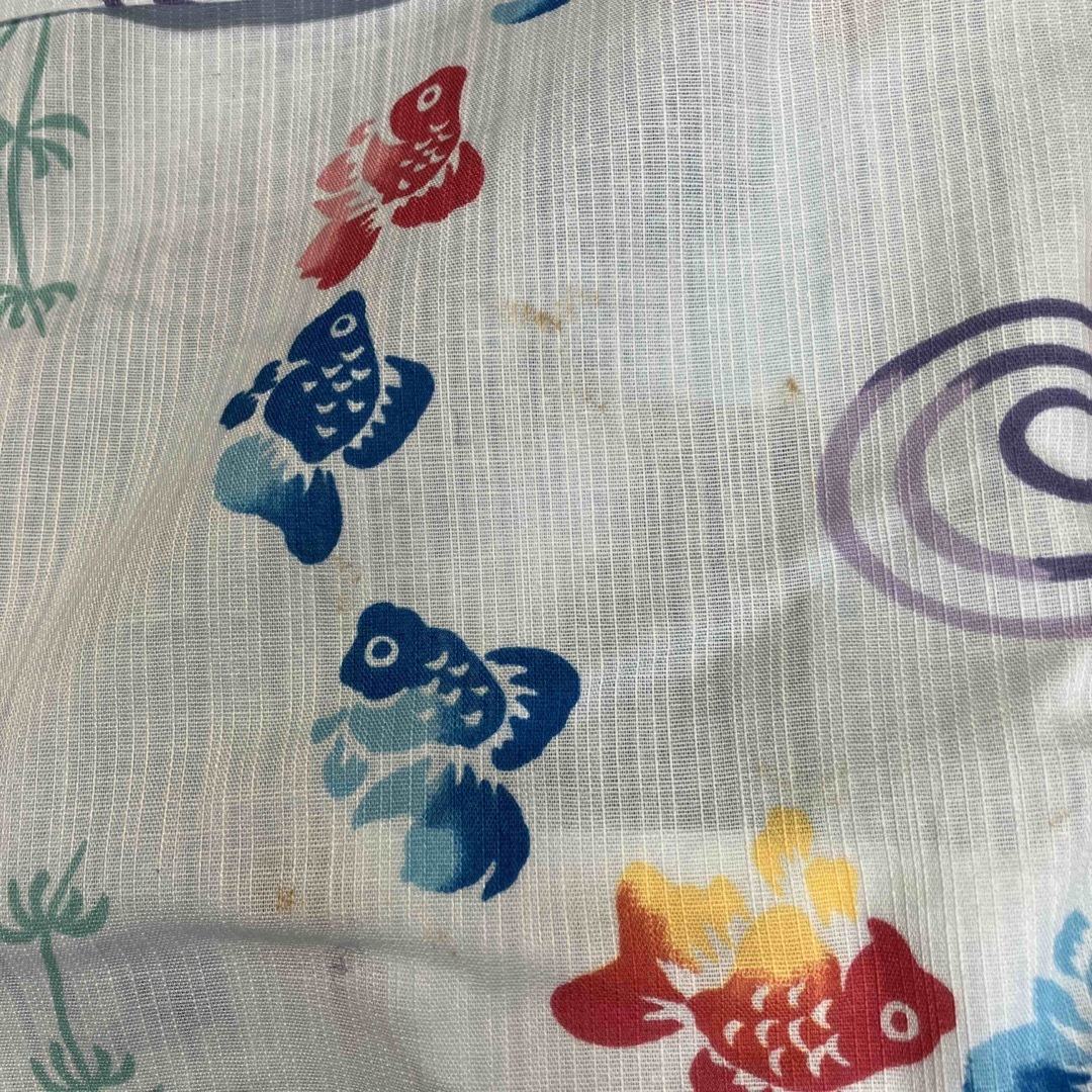 金魚柄浴衣130㌢ キッズ/ベビー/マタニティのキッズ服女の子用(90cm~)(甚平/浴衣)の商品写真