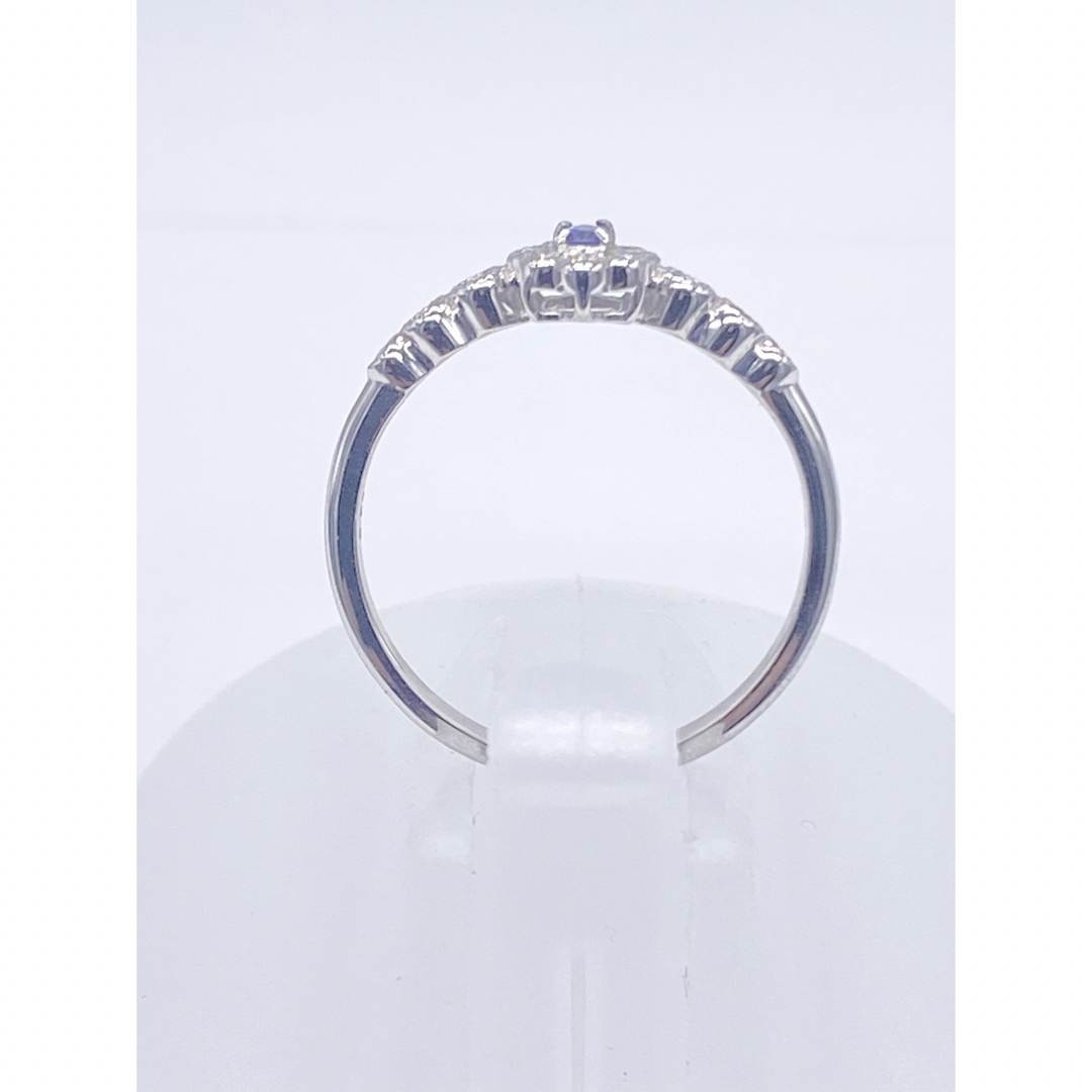 ベニトアイト 0.05ct / ダイヤ 0.13ct Pt950 リング【新品】 7