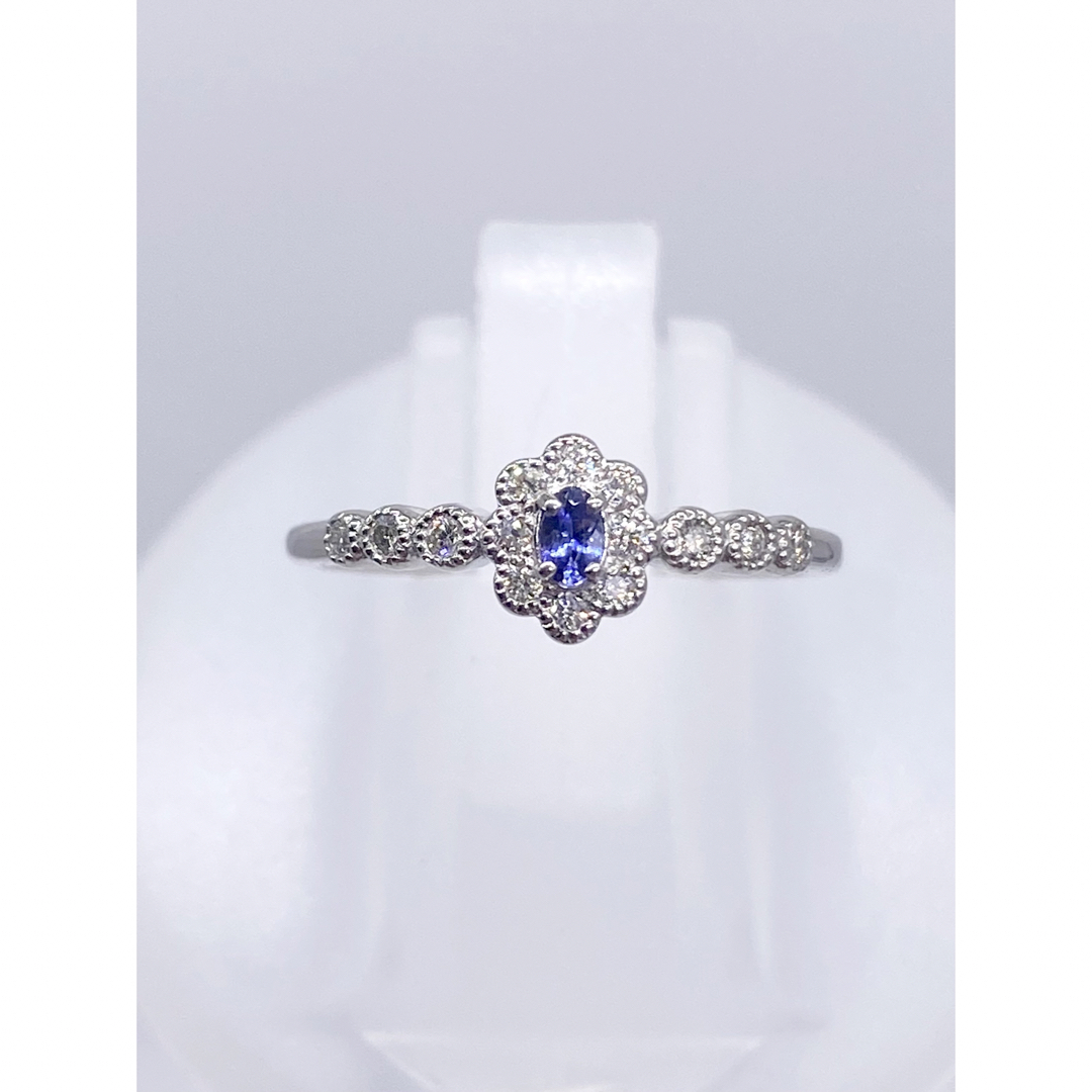 ベニトアイト 0.05ct / ダイヤ 0.13ct Pt950 リング【新品】の通販 by