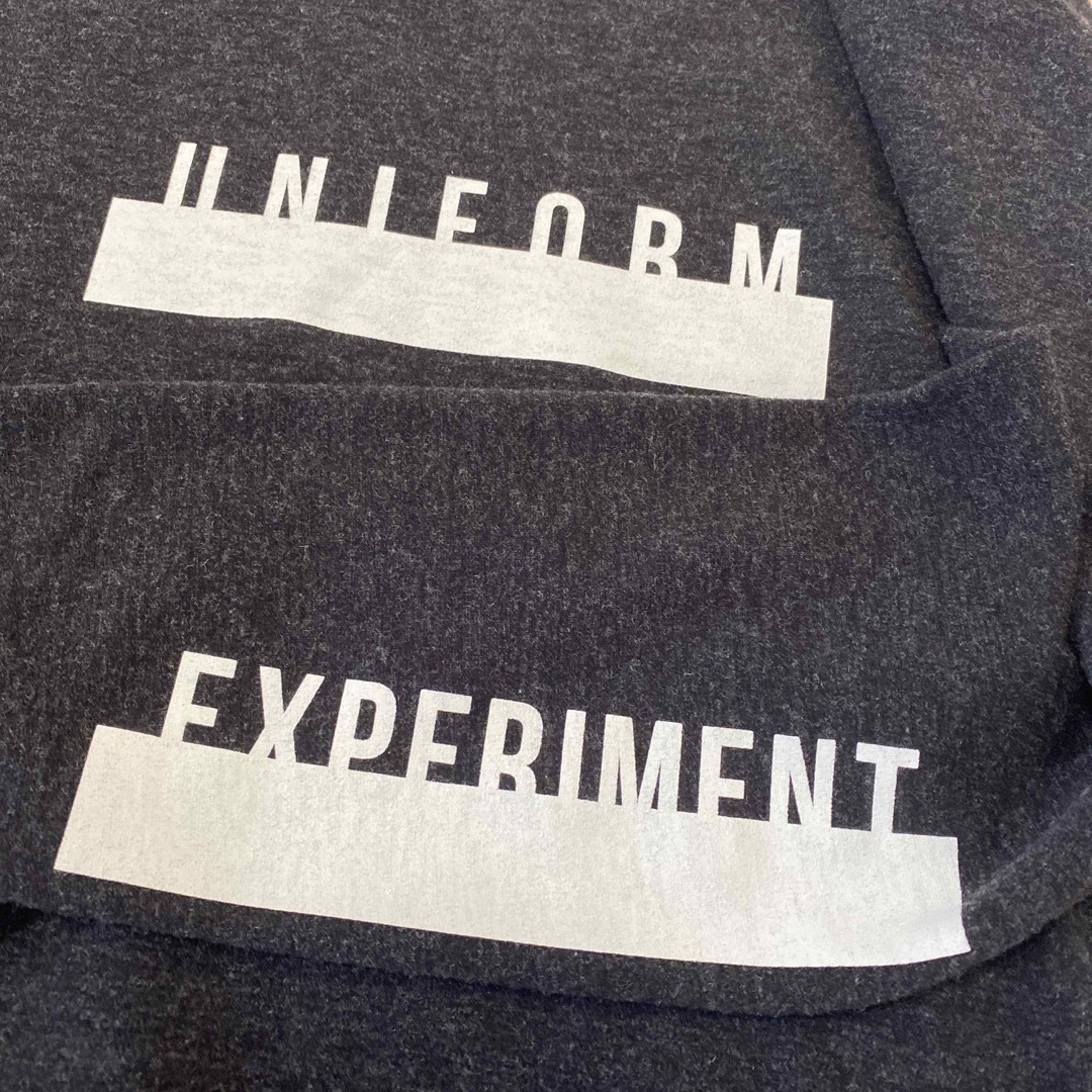 uniform experiment(ユニフォームエクスペリメント)のユニフォームエクスペリメント　アクリルウール　バー　ロゴ　スウェット　4 XL メンズのトップス(スウェット)の商品写真