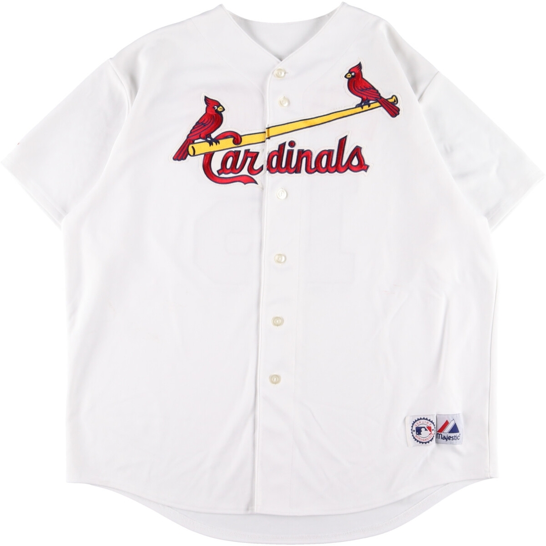 マジェスティック majestic ST. LOUIS CARDINALS ゲームシャツ ベースボールシャツ メンズXXL /eaa355705