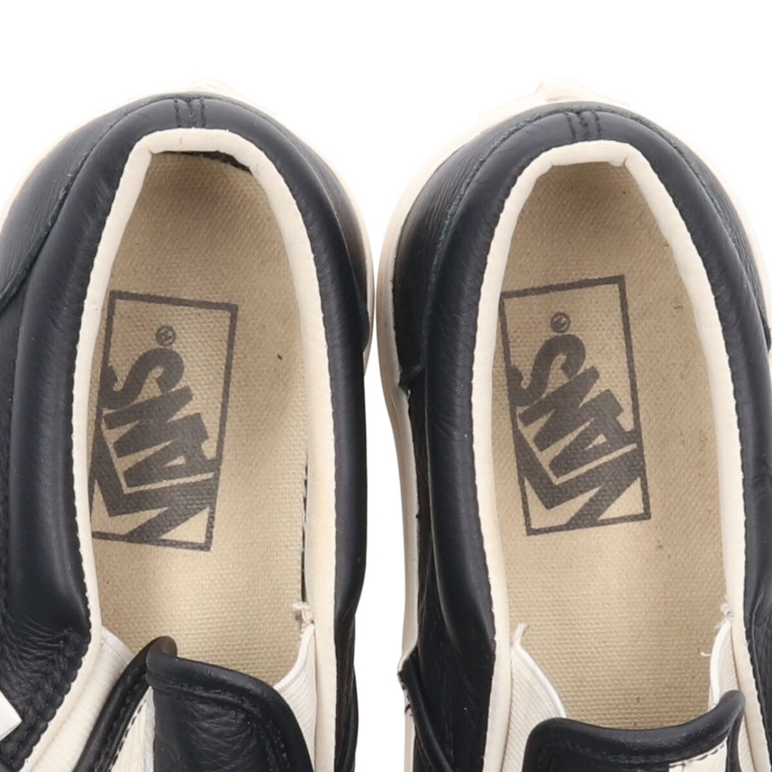 VANS(ヴァンズ)の古着 バンズ VANS SLIP-ON スリッポン レザースニーカー US7 レディース23.5cm /saa010008 レディースの靴/シューズ(スニーカー)の商品写真