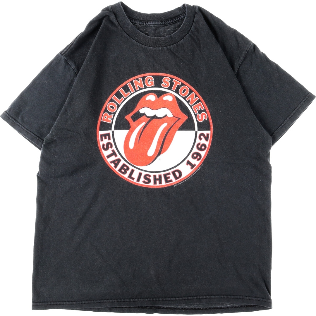 THE ROLLING STONES ザローリングストーンズ 両面プリント バンドTシャツ バンT メンズL /eaa355658ブラック系黒色柄