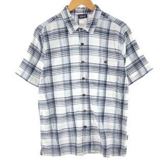 パタゴニア(patagonia)の古着 パタゴニア Patagonia 52921SP15 チェック柄 半袖 コットンシャツ メンズM /eaa354786(シャツ)