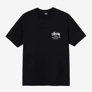 stussyの黒半袖シャツ  sizeM ほぼ未使用