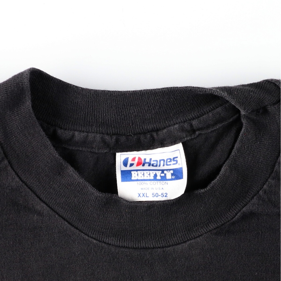 80年代 ヘインズ Hanes BEEFY-T 青タグ プリントTシャツ USA製 メンズXXL ヴィンテージ /eaa355628