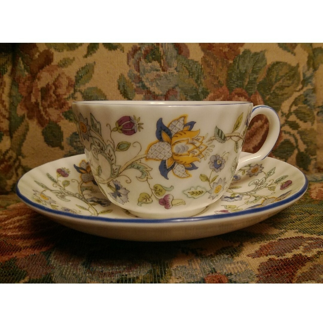 MINTON(ミントン)のMINTON HADONHALL BLUE CUP＆SAUCER インテリア/住まい/日用品のキッチン/食器(グラス/カップ)の商品写真