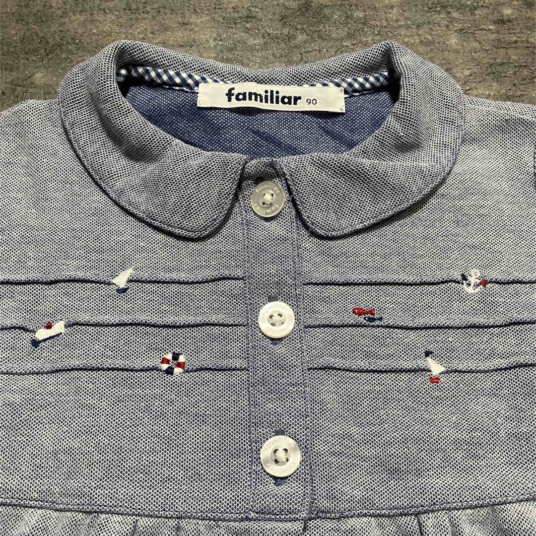 familiar(ファミリア)のfamiliar 90 ワンピース キッズ/ベビー/マタニティのキッズ服女の子用(90cm~)(ワンピース)の商品写真