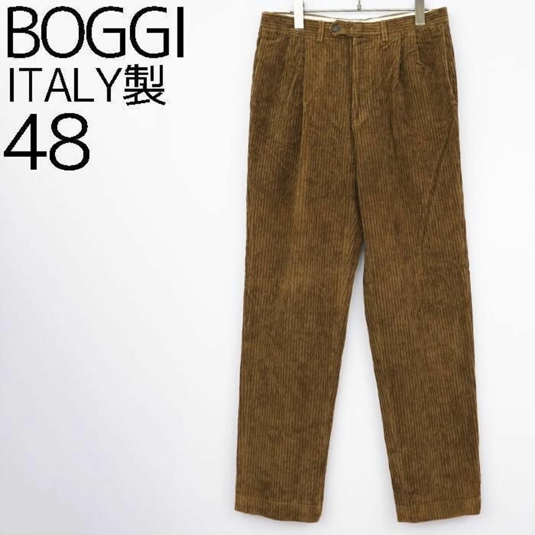 イタリア製 コーデュロイボトム スラックス ブラウン 茶色 ユーロ