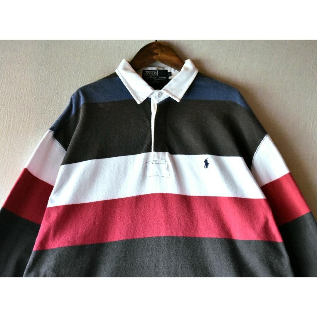 POLO RALPH LAUREN - 古着☆ポロバイラルフローレン 太ボーダー柄 ワン