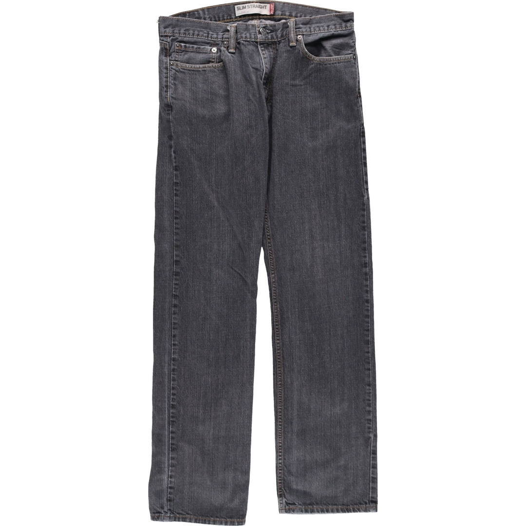 リーバイス Levi's 514 SLIM STRAIGHT ブラックジーンズ ストレートデニムパンツ メンズw35 /eaa355618