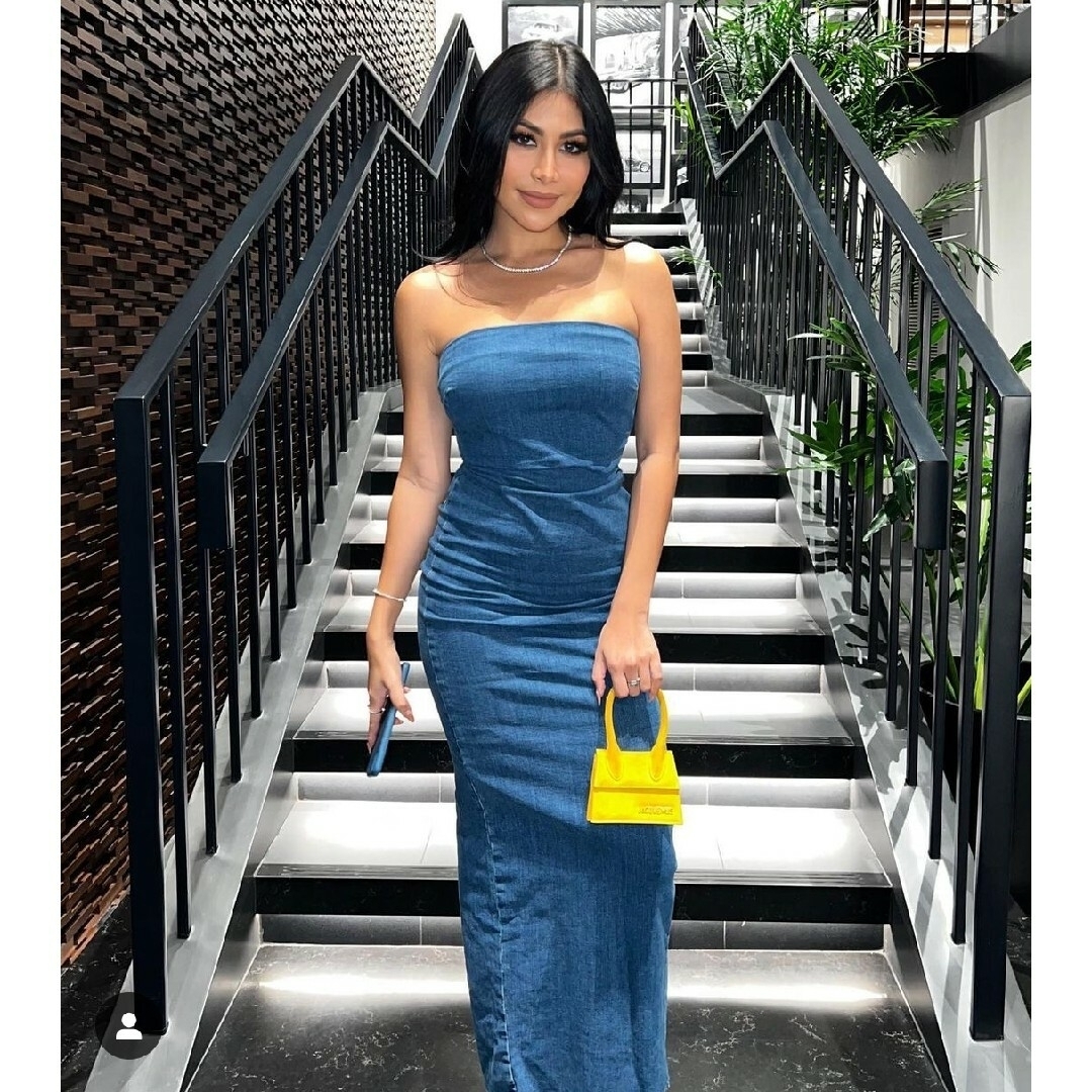 ZARA - ZARA ZW テーラード デニムワンピース Sサイズ ブルーの ZARA - ZARA ZW テーラード デニムワンピース Sサイズ ブルーの
