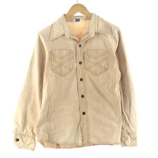 リーバイス(Levi's)の古着 70年代 リーバイス Levi's オープンカラー 長袖 デニムシャツ メンズM ヴィンテージ /eaa354332(シャツ)