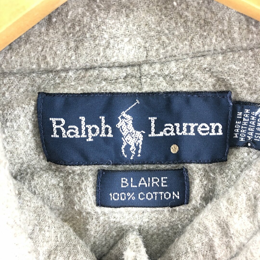 Ralph Lauren(ラルフローレン)の古着 ラルフローレン Ralph Lauren ボタンダウン 長袖 シャモアクロスシャツ メンズXL /eaa354685 メンズのトップス(シャツ)の商品写真