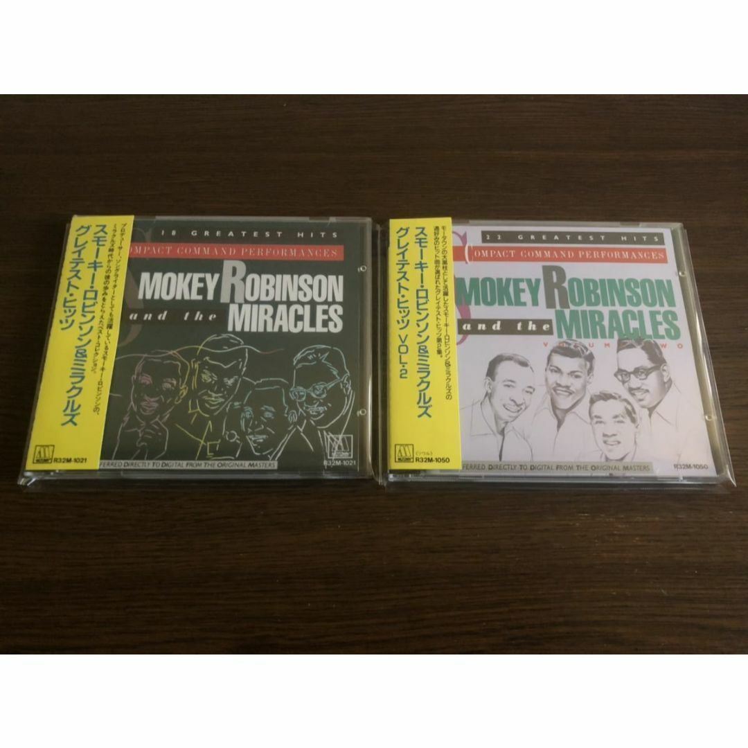 スモーキー・ロビンソン&ミラクルズ 旧規格2タイトルセット 日本盤 帯付属 エンタメ/ホビーのCD(R&B/ソウル)の商品写真