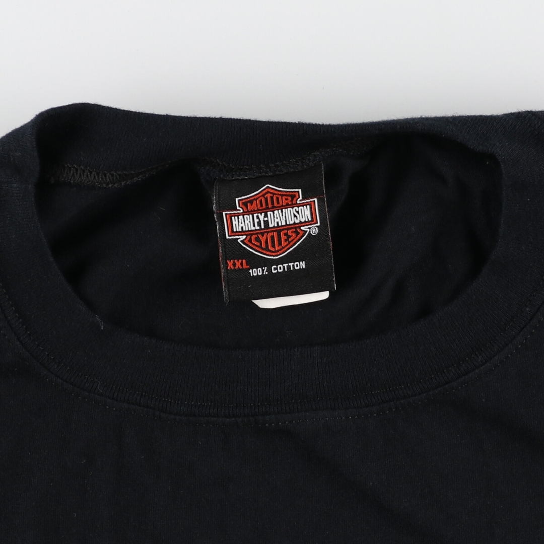 ハーレーダビッドソン Harley-Davidson 骸骨柄 モーターサイクル バイクTシャツ メンズXXL /eaa355117