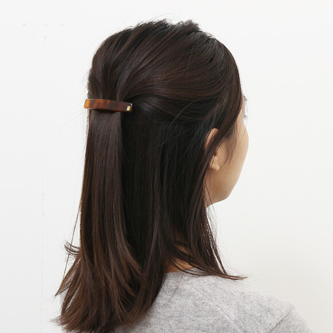 アレクサンドル ドゥ パリ ALEXANDRE DE PARIS バレッタ ブラウン TUILERIES BARRETTE CLASSIQUE  AA6-735 6cm E ECAILLE【国内配送P】